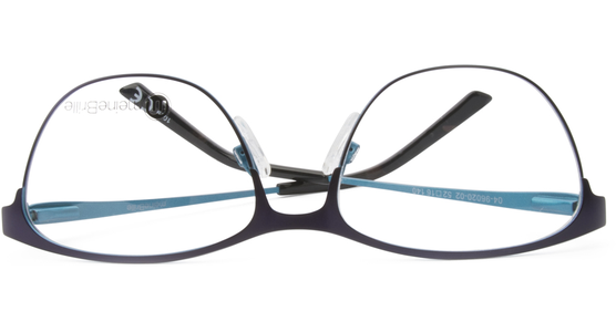 meineBrille 04-96020-02, Dunkel Violett/Türkis Matt umgedreht - Ansicht 6