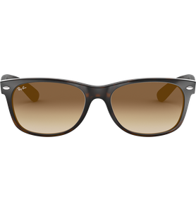 Sonnenbrille Ray-Ban RB2132 New Wayfarer Classic Glänzend Havanna / Braun - Ansicht 2