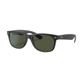 Sonnenbrille Ray-Ban RB2132 Matt Schwarz / Grün Seitenansicht