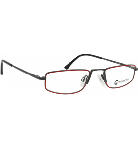 meineBrille 04-20210-01 Dunkelgrau Rot glänzend Schrägansicht rechts - Ansicht 4