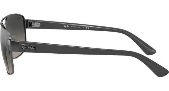 Sonnenbrille Ray-Ban RB3663 Glänzend Gunmetall / Verlauf Grau Seitenansicht - Ansicht 4