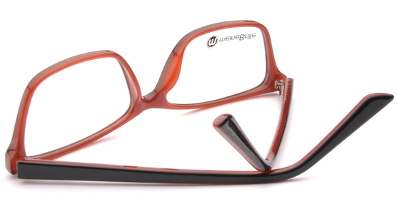 meineBrille 04-69190-01, Schwarz/Rot hinten - Ansicht 7