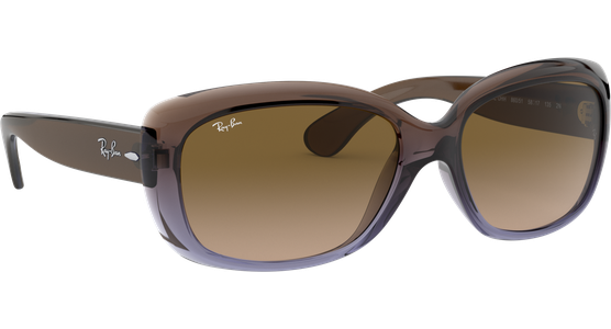 Sonnenbrille Ray-Ban RB4101 Jackie Ohh Glänzend Braun / Verlauf Braun Seitenansicht - Ansicht 5