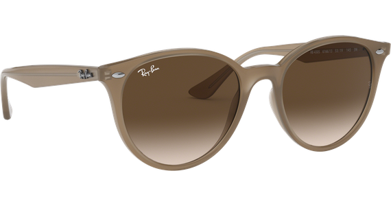 Sonnenbrille Ray-Ban RB4305 Glänzend Beige / Verlauf Braun Seitenansicht - Ansicht 5