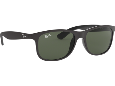 Sonnenbrille Ray-Ban RB4202 Andy Matt Schwarz / Grün Seitenansicht