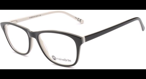 meineBrille 04-69040-02, Schwarz/Creme links - Ansicht 5