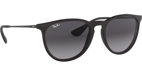 Sonnenbrille Ray-Ban RB4171 Erika Classic Matt Schwarz / Verlauf Grau Seitenansicht - Ansicht 5