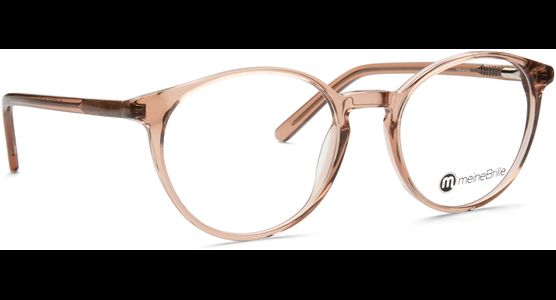 meineBrille 04-12070-02, Nude transparent glänzend Schräg rechts - Ansicht 5