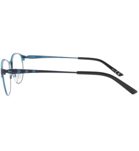 meineBrille 04-96020-02, Dunkel Violett/Türkis Matt seite - Ansicht 4
