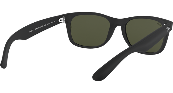 Ray-Ban RB2132 New Wayfarer Classic Matt Schwarz / Grün 622 55 - Ansicht 12