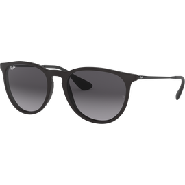Sonnenbrille Ray-Ban RB4171 Erika Classic Matt Schwarz / Verlauf Grau Seitenansicht