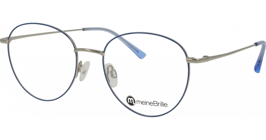  meineBrille 04-96090-05, Blau/Silber glänzend Ansicht 1