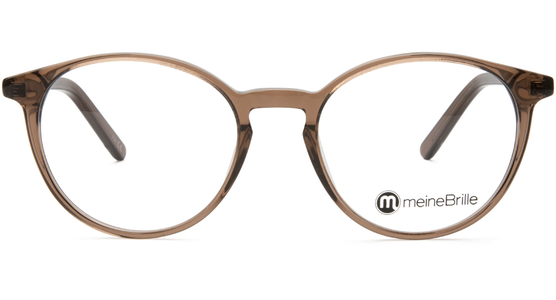 meineBrille 04-12070-01, Braun transparent glänzend Front - Ansicht 2