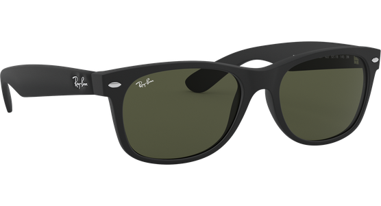 Sonnenbrille Ray-Ban RB2132 Matt Schwarz / Grün Seitenansicht - Ansicht 6