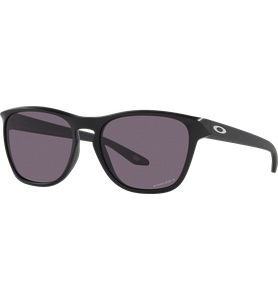 Sonnenbrille Oakley Manorburn Matte Black / Prizm Grey Seitenansicht - Ansicht 3
