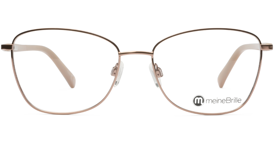 meineBrille 04-06030-03, Kupfergold/Perlgrau Front