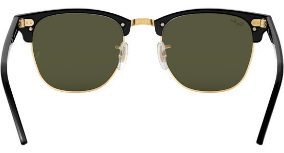 Ray-Ban RB3016 Clubmaster Classic Glänzend Schwarz / Grün W0365 51 - Ansicht 11