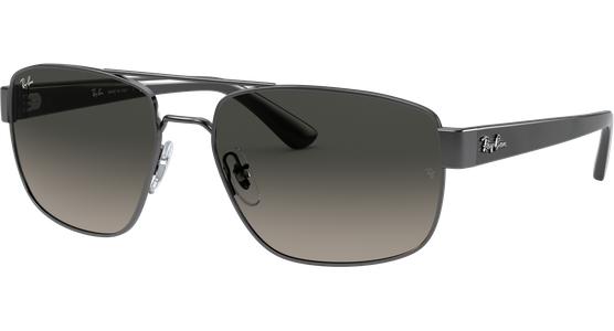 Sonnenbrille Ray-Ban RB3663 Glänzend Gunmetall / Verlauf Grau Seitenansicht - Ansicht 3