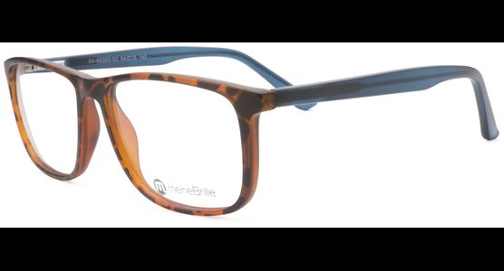 meineBrille 04-96060-02, Havanna/Petrolblau Matt links - Ansicht 3