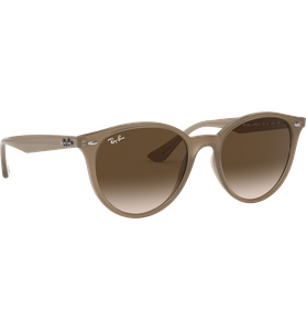 Sonnenbrille Ray-Ban RB4305 Glänzend Beige / Verlauf Braun Seitenansicht - Ansicht 5