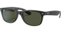Ray-Ban RB2132 New Wayfarer Classic Matt Schwarz / Grün 622 55