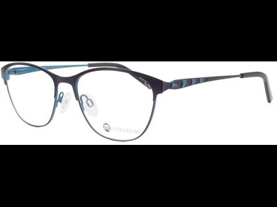 meineBrille 04-96020-02, Dunkel Violett/Türkis Matt links