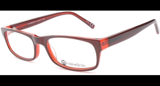 meineBrille 04-69220-01, Braun/Rot links - Ansicht 5