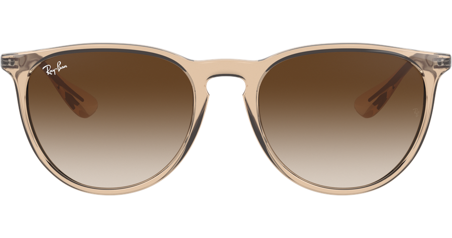 Sonnenbrille Ray-Ban RB4171 Erika Color Mix Glänzend Braun Transparent / Verlauf Braun