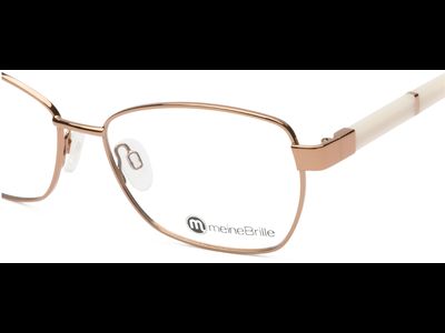 meineBrille 04-06020-01, Kupfergold/Alabaster Nah