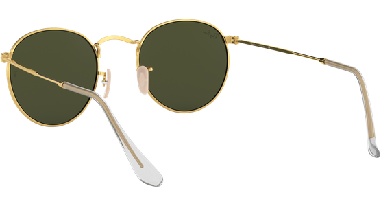 Ray-Ban RB3447 Round Metal Glänzend Gold / Grün 001 50 - Ansicht 10
