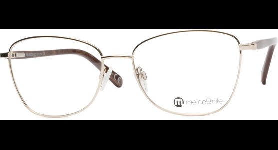 meineBrille 04-06030-02, Gold/Nougat links - Ansicht 3