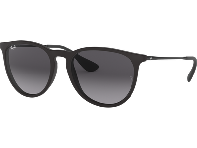 Sonnenbrille Ray-Ban RB4171 Erika Classic Matt Schwarz / Verlauf Grau Seitenansicht
