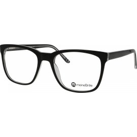  meineBrille 04-40180-01, Schwarz Transparent glänzend
