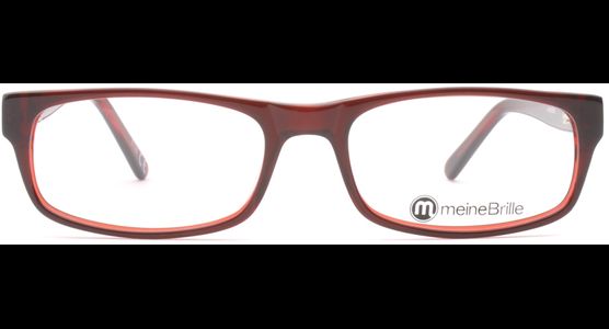 meineBrille 04-69220-01, Braun/Rot front - Ansicht 2