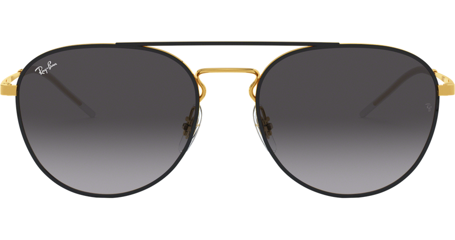 Sonnenbrille Ray-Ban RB3589 Glänzend Schwarz / Verlauf Grau