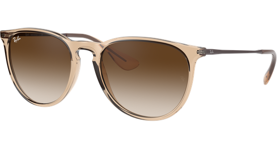 Sonnenbrille Ray-Ban RB4171 Erika Color Mix Glänzend Braun Transparent / Verlauf Braun - Ansicht 3