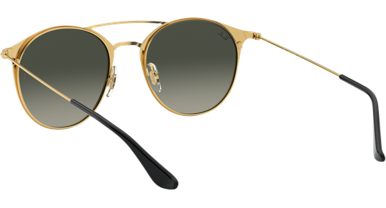 Ray-Ban RB3546 Glänzend Schwarz / Verlauf Grau 187/71 52 - Ansicht 8