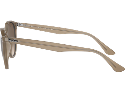 Sonnenbrille Ray-Ban RB4305 Glänzend Beige / Verlauf Braun Seitenansicht