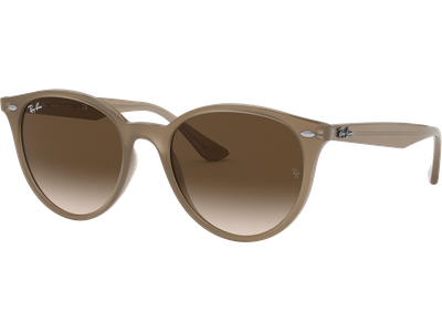 Sonnenbrille Ray-Ban RB4305 Glänzend Beige / Verlauf Braun Seitenansicht