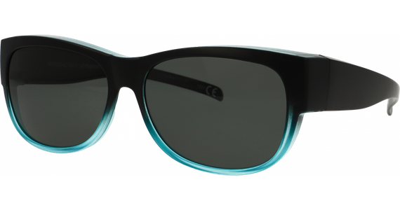 SunRay 06-00320-02 Überbrille, Schwarz/Türkis matt - Ansicht 3