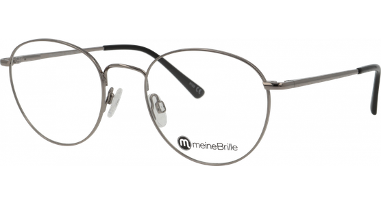 meineBrille 04-20200-02 Gun hell glänzend Schrägansicht links - Ansicht 3