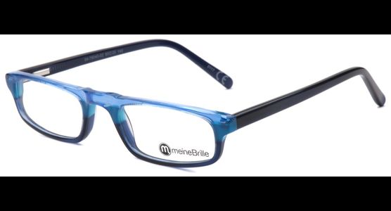 meineBrille 04-79040-02, Hellblau/Dunkel Blau links - Ansicht 3
