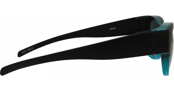 SunRay 06-00320-02 Überbrille, Schwarz/Türkis matt - Ansicht 4