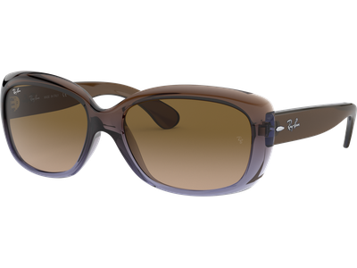 Sonnenbrille Ray-Ban RB4101 Jackie Ohh Glänzend Braun / Verlauf Braun Seitenansicht