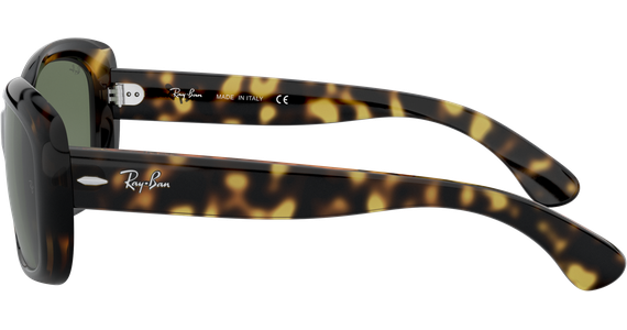 Sonnenbrille Ray-Ban RB4101 Jackie Ohh Glänzend Hellhavanna / Grün  Seitenansicht - Ansicht 4