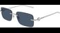 Gucci GG1703S 55 Silber