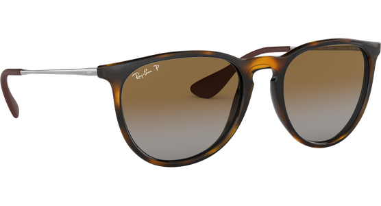 Sonnenbrille Ray-Ban RB4171 Erika Classic Glänzend Hellhavanna / Verlauf Braun Seitenansicht - Ansicht 5