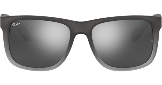 Sonnenbrille Ray-Ban Justin Classic Matt Grau / Silber Verspiegelt - Ansicht 2
