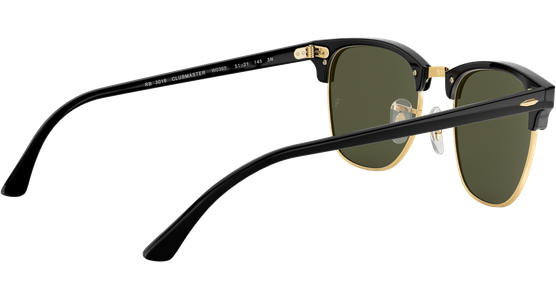 Ray-Ban RB3016 Clubmaster Classic Glänzend Schwarz / Grün W0365 51 - Ansicht 13
