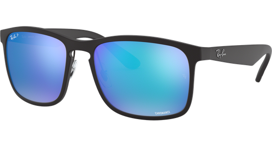 Sonnenbrille Ray-Ban RB4264 Matt Havanna / Purple Chromance Seitenansicht - Ansicht 3